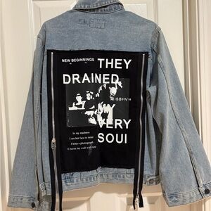 X2 Denim Jacket with Graphic, S